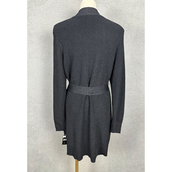 International Concepts Metallic Double-Breasted Cardigan Black Plus 0X NWT's - Picture 5 of 8